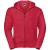 Russell Heren Authentieke Sweatshirt met volledige ritssluiting / Hoodie (Klassiek rood)