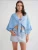 MixRay Blouse  lichtblauw