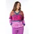 EsQualo Sweater Jacquard Colored Fuchsia