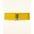 Lauren Vintage stretchriem in geel