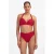 Beachlife voorgevormde halter bikinitop met textuur rood