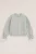 WE Fashion – Meisjes oversized sweater – Oversized – Lichtgrijs – Katoen –