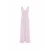 V-hals Jurk met Splitzoom Dames Haris Cotton Essentials