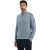 No Excess Pullover half zip plated structure dusty blue