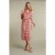 River Woods Pink Checked Belted Dress