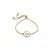 Luxenter armband in wit parelmoer afgewerkt in 18K geel goud – Alfabet