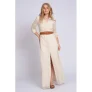 NIKKIE maxi jurk broderie ecru