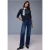 Street One Dames Shirt in effen kleur in Blauw