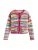 Next Gebreid vest  lichtblauw / pink / knalrood / wit