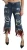 Dolce & Gabbana Korte katoenen jeans met lage taille en veren voor dames