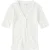 Closed Half Placket V Neck T-shirts Ivory