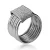 Orphelia Dames 925 Sterling Zilveren Ring – Zilver ZR-7417