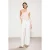 TRENDYOLMİLLA Dames Ecru Effen Wijde pijp Hoge taille Jeans