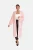 Elara Gebreid vest  rosa / wit