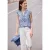 Blousetop met gespleten hals en volants