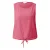Mouwloze Blouse van Viscosemix met Volledige Print en Trekkoord ronde Hals Rechtaf Woman s.Oliver