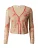 Bella x ABOUT YOU Gebreid vest ‘Sarah’  donkerbeige / olijfgroen / rood