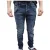 Guess Heren Leren Badge Skinny Jeans (Marine)