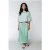 Colourful Rebel Hinte Uni Satin Slit Midi Skirt Mint