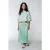 Colourful Rebel Hinte Uni Satin Slit Midi Skirt Mint
