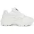 Gebroken witte handschoen slip witte sneakers