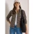 Denim overshirt met luipaardprint