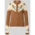 Jake*s Casual Gebreid jack in all-over look met ronde hals