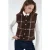 Ruitvormige Crew Neck Sweatervest met Knopen