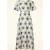 Rene Flower maxi jurk in crème en multi