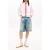 Tommy Hilfiger Relaxed Fit Cropped Poplin Shirt Pearly Pink