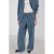Mango Jeans met strepen gestreepte straight leg jeans met krijtstreep medium blue denim
