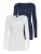 VERO MODA – VMMAXI MY LS LONG U-NECK JRS NOOS 2-PACK – Dames – Lange mouwen shirts