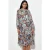 Bloemige Chiffon Jurk met Ceintuur tot de Midslijst