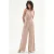 Rinascimento jumpsuit met ceintuur – beige