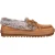 Skechers Comfortabele, platte leren mocassin-pantoffels voor dames van het merk Cozy Kiss (Kastanje)