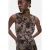 Desigual midi jurk met print – grijsbruin