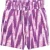 FILA Collioure Aop High Waist Shorts Purple Abstract Etno Aop