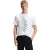 Boss Heren T-shirt met geometrisch patroon, stretch, normale pasvorm (Wit)