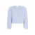 Like Flo rechtvallende blousetop met franjes – lichtblauw