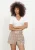 Alix The Label Ladies Knitted V-neck T-shirt Tops & T-shirts Dames – Wit –