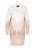 faina Gebreide jurk  nude / wit