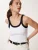 Happiness İstanbul Top  zwart / wit