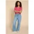 White Stuff Bella Broderie Mix Top Mid Pink