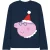 Peppa Pig Unisex volwassen papa varken kerstmuts t-shirt met lange mouwen
