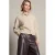 LOLALIZA gebreid vest met wol – beige