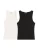 Bershka Top  zwart / wit