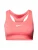 NIKE Sport bh ‘SWOOSH’  koraal / wit