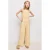 Mango Kids gebloemde jumpsuit geel