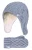 Heat Holders Meisjes Majestueuze Trapper Hat Mitts Set – Stoffig Blauw