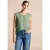 Street One Dames Blousetop met ruches in Groen